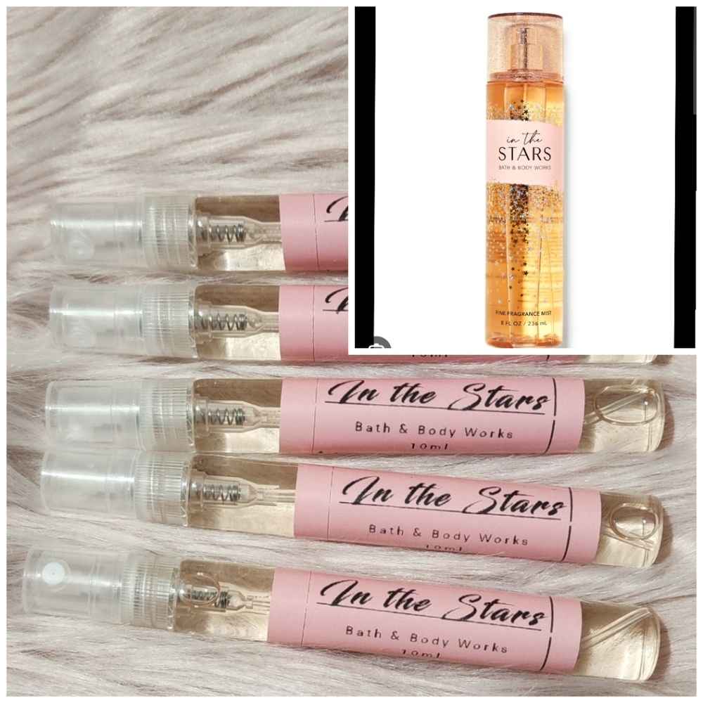 5pcs BBW " IN THE STARS" DECANT 10ML. Its 💯 % Authentic BBW MIST